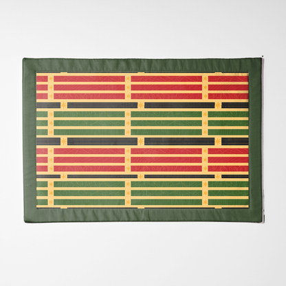 Kwanzaa Candles Placemat in Dark Green