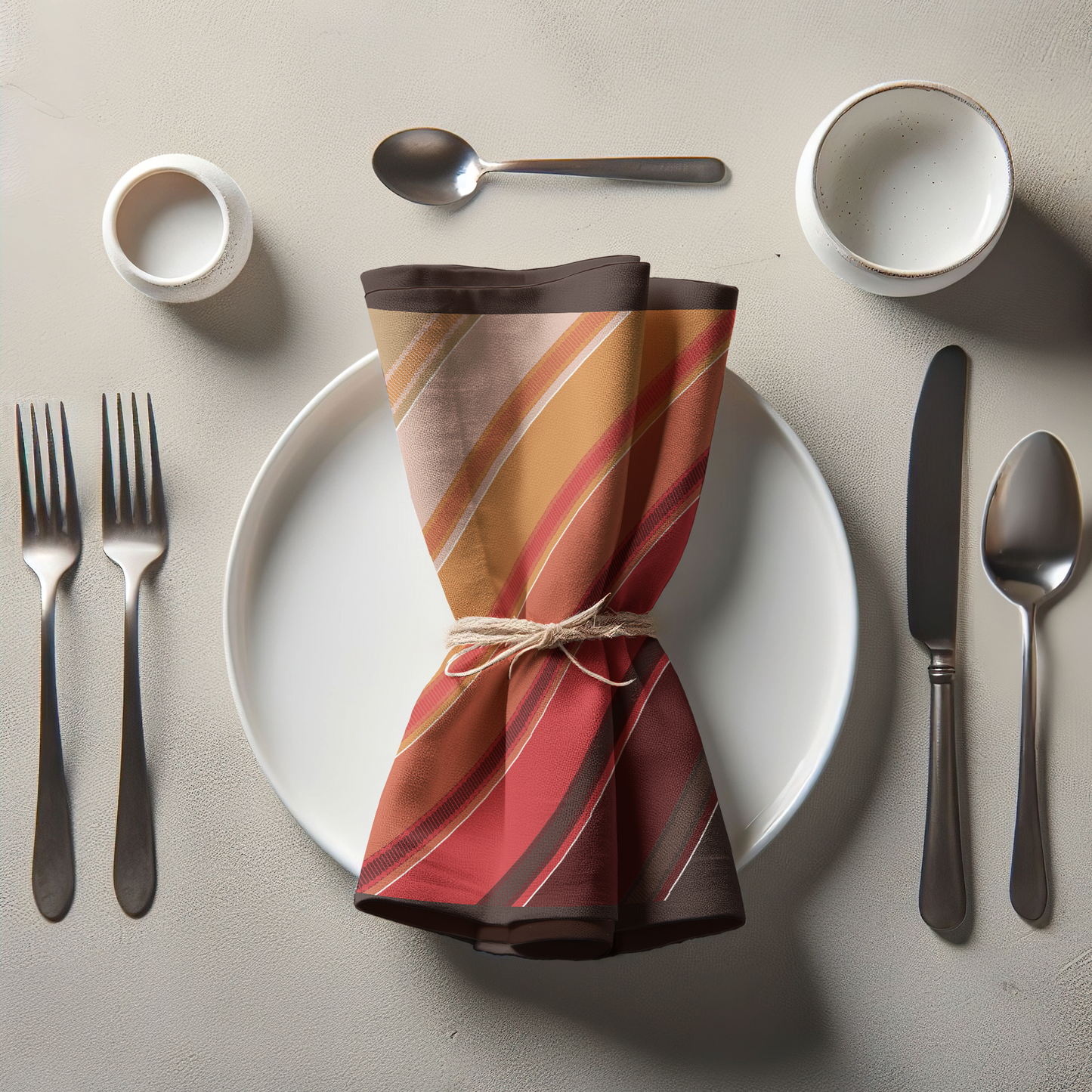 Sunset Ombre Napkin in Organic Cotton Voile