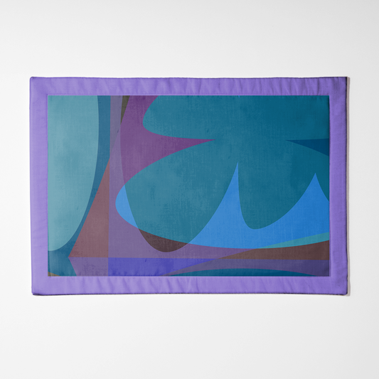 Big Shapes Placemat in Blue