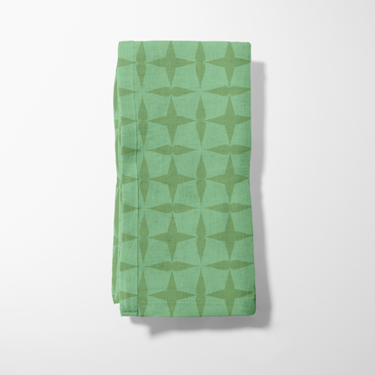 Sit for a Bit Napkin - Lime Green in Lightweight Linen