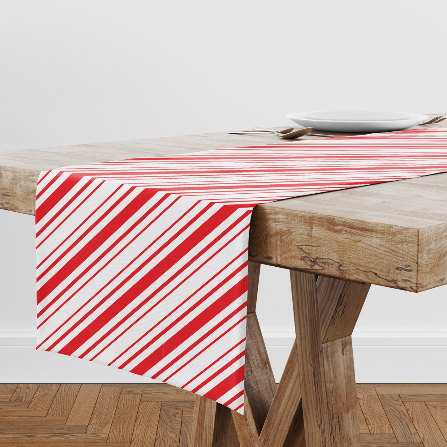 More Candy Cane Stripes Table Runner