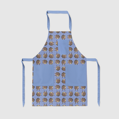 Krampus Full Chef Apron in Melted Snow