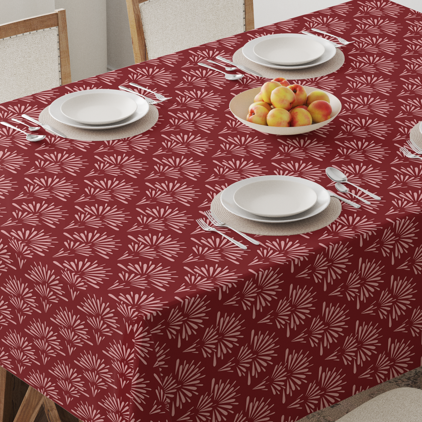 Tablecloth in Heritage in Mid Cotton Twill