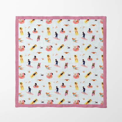 Beach Crowd Napkin