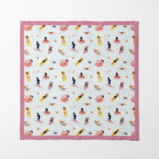Beach Crowd Napkin