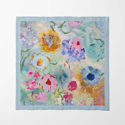 Wildflowers Blue Napkin