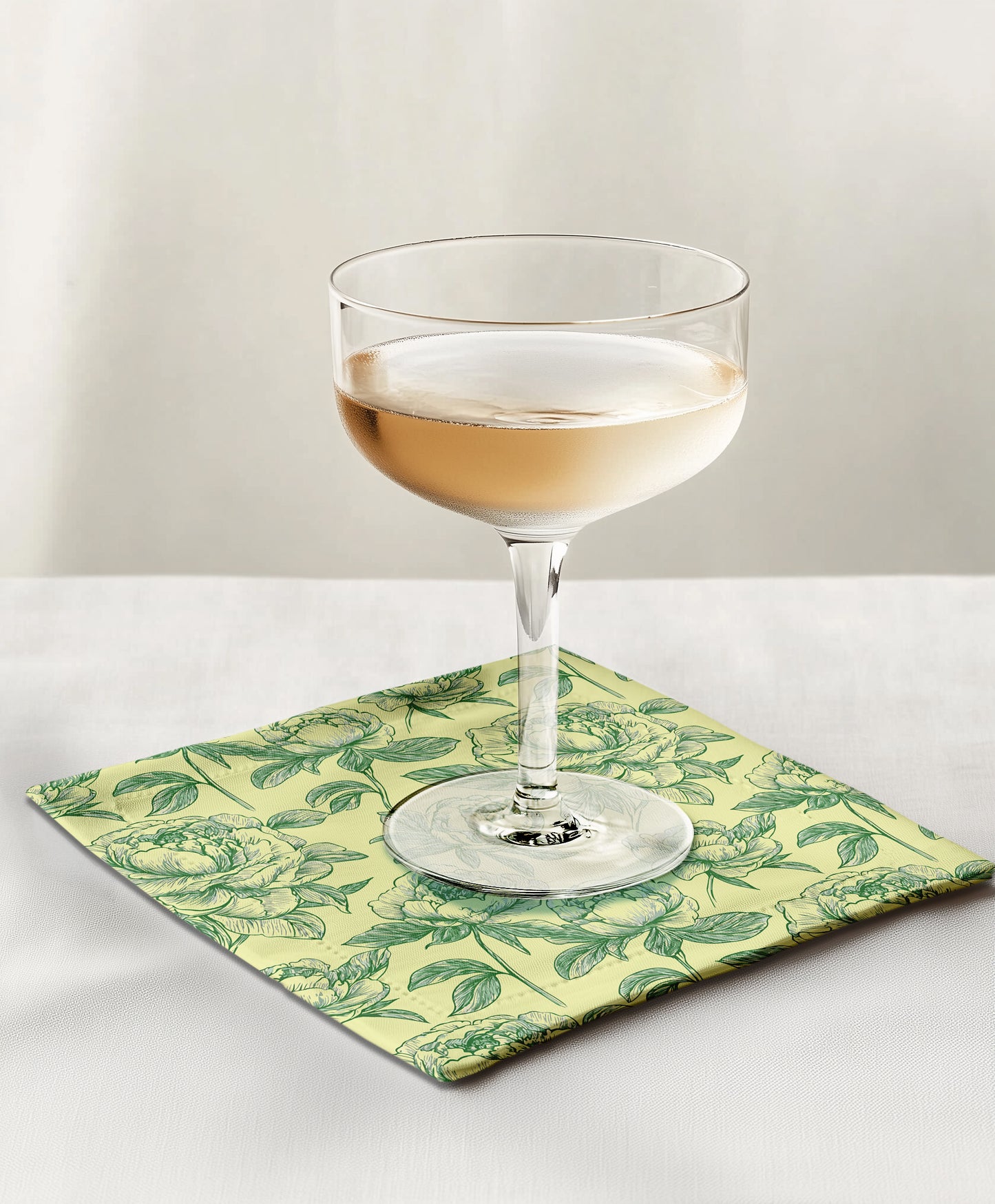 Chinoiserie in Yellow Cocktail Napkin