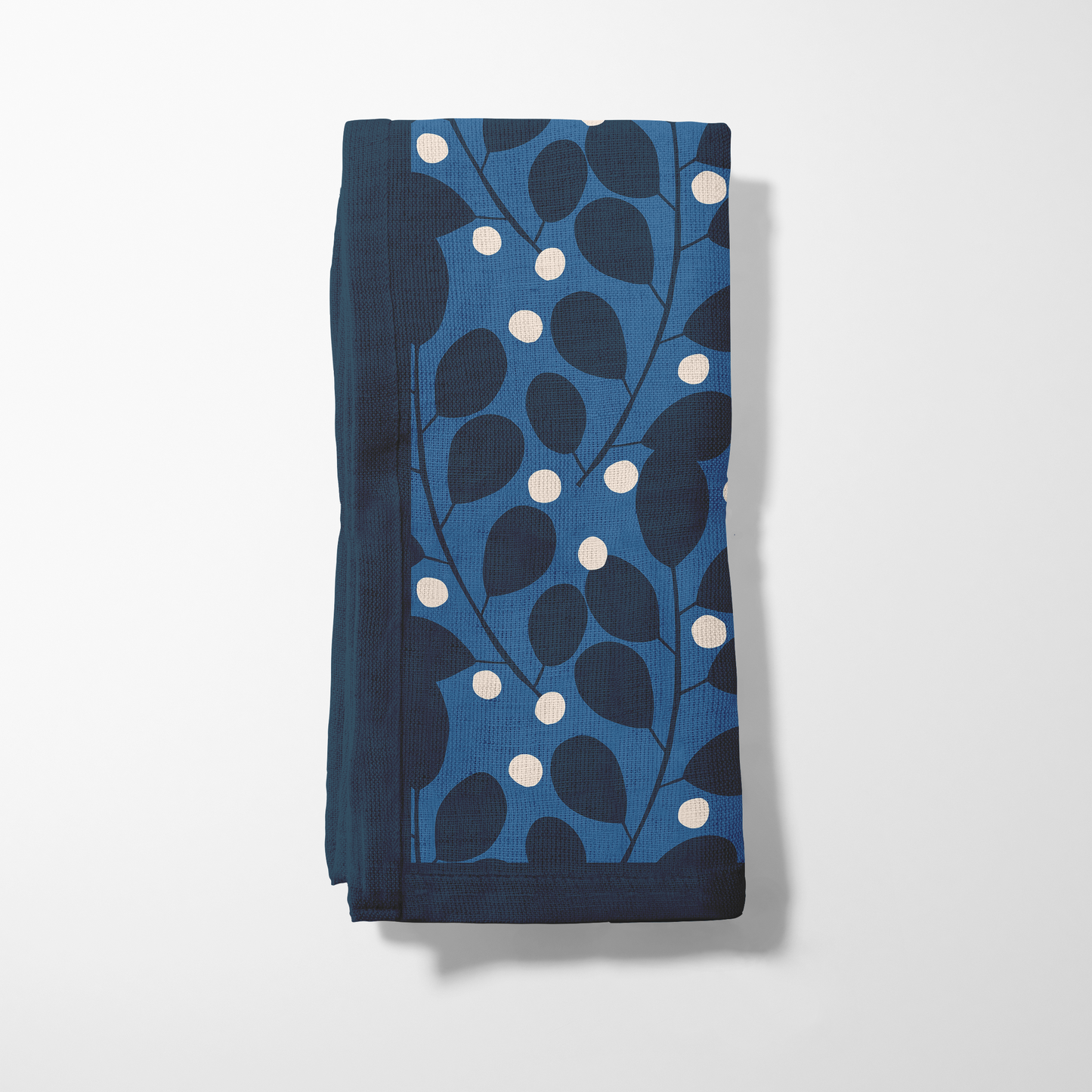 Branches + Dots Napkin - Oxford Cotton in Blue