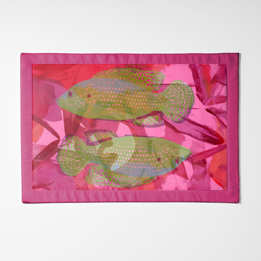 Two Fish Pink Placemat