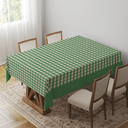 Mini Gingham Tablecloth in Kelly Green