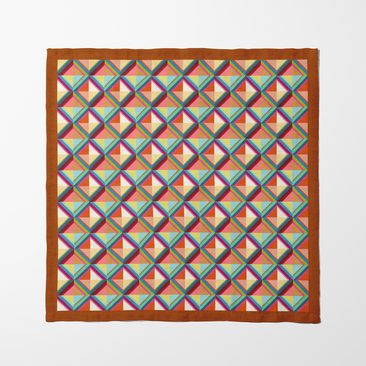 Geometric Colorful Tile Napkin