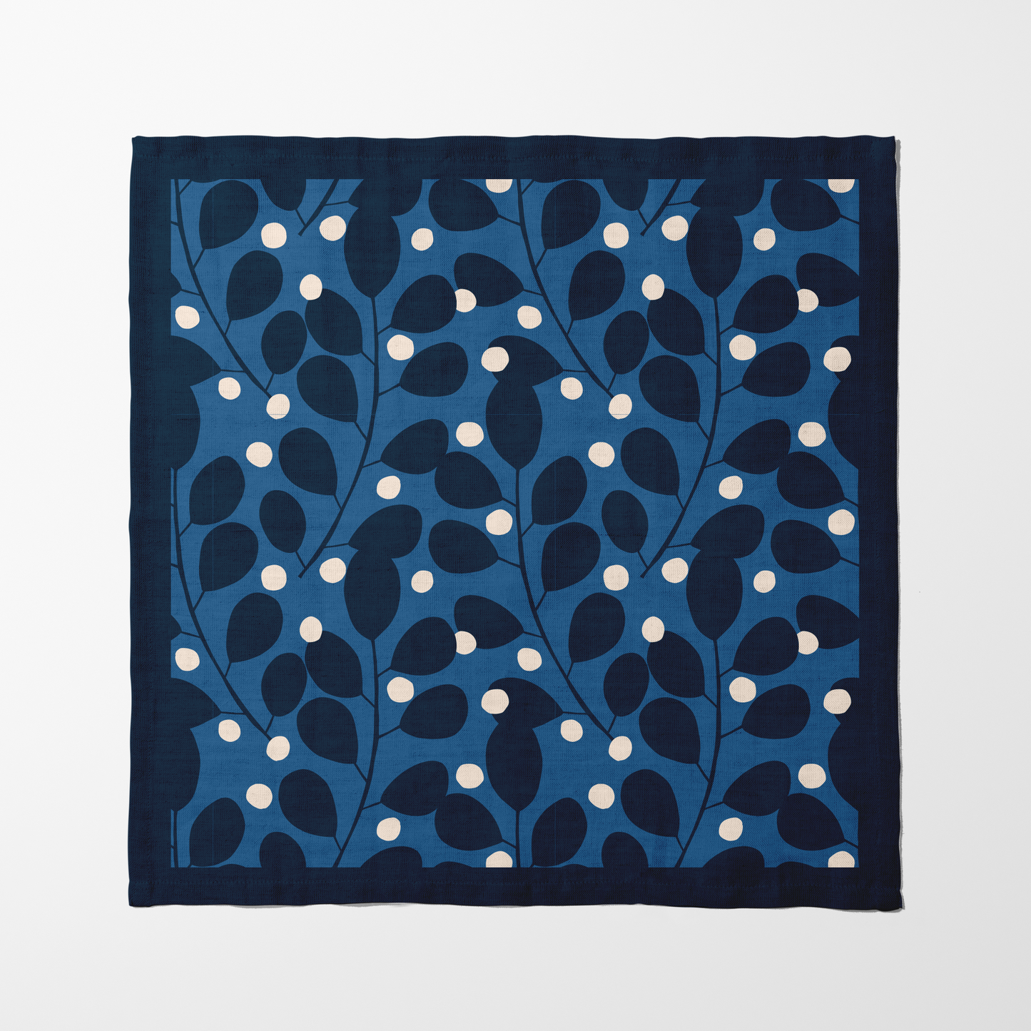 Branches + Dots Napkin in Blue