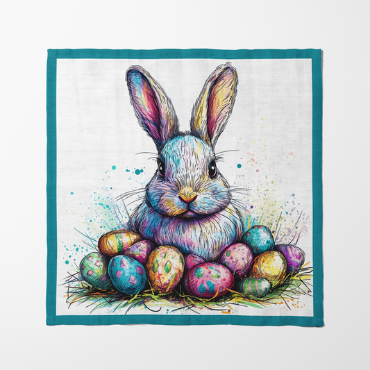 Easter Bunny Napkin in Lightweight Linen