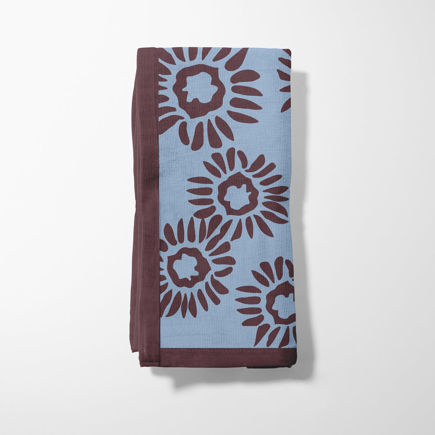 Sip and Swim Daisies Napkin in Lightweight Linen