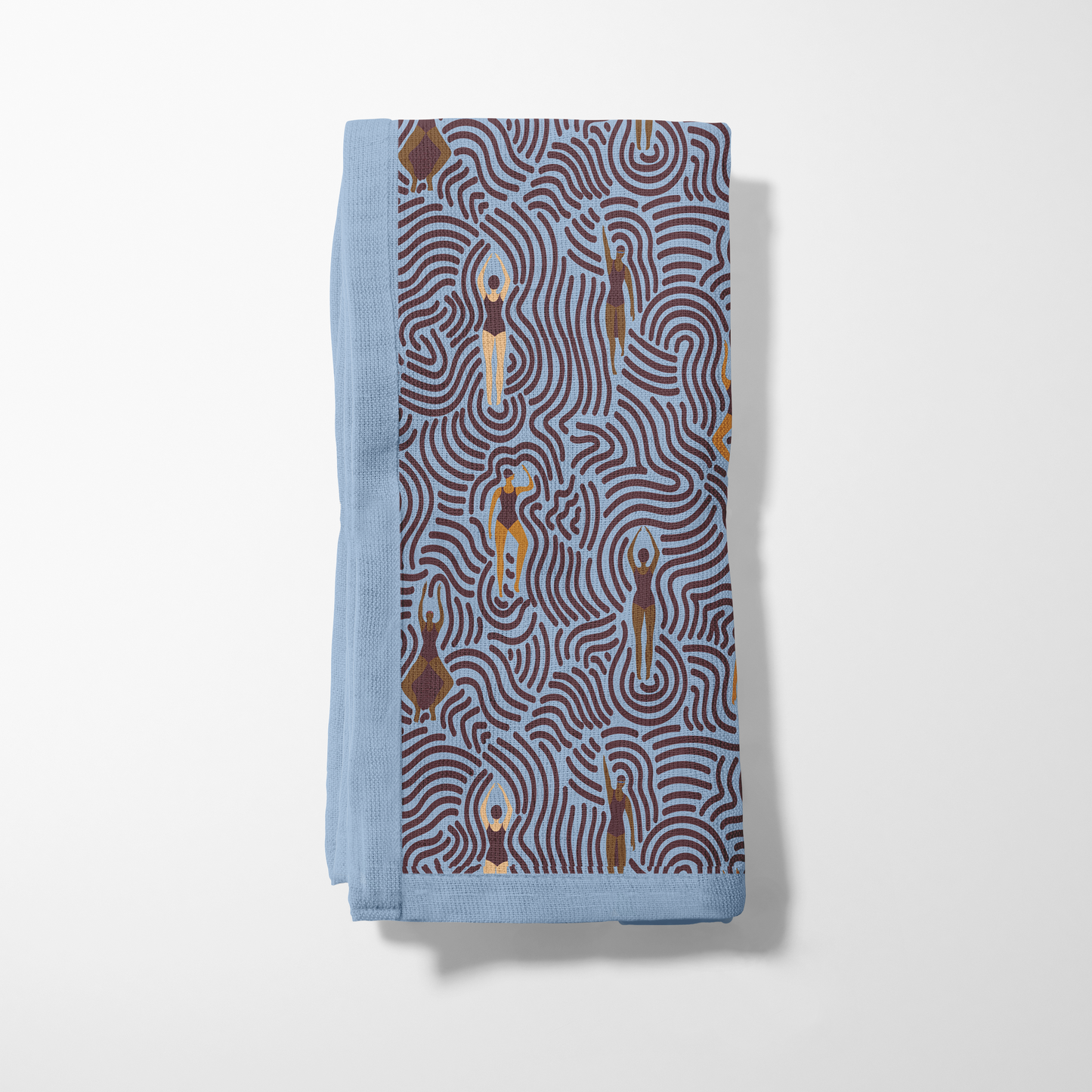 Swimmers in Summer Napkin in Sip and Swim in Lightweight Linen