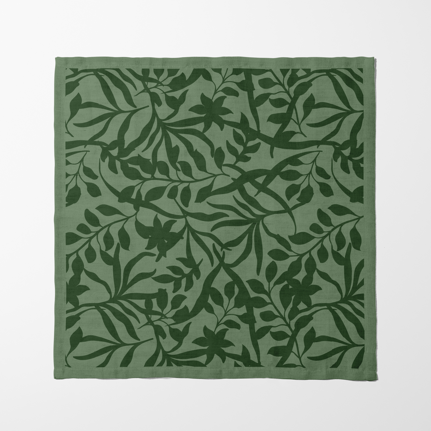 Figi Floral Napkin in Mid Summer Hike in Organic Cotton Voile