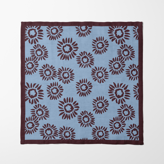 Sip and Swim Daisies Napkin in Lightweight Linen