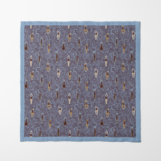 Swimmers in Summer Napkin in Sip and Swim in Lightweight Linen