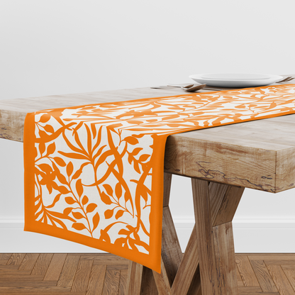 Figi Floral Runner in Orange