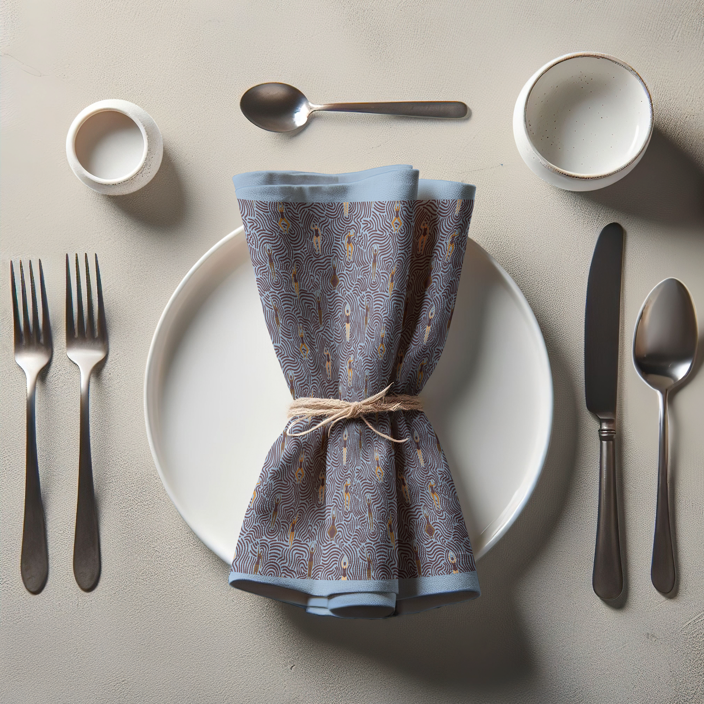 Swimmers in Summer Napkin in Sip and Swim in Lightweight Linen