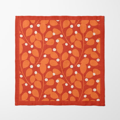 Branches + Dots Napkin in Orange