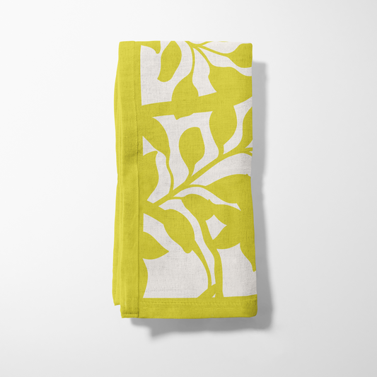 Figi Floral Napkin in Yellow