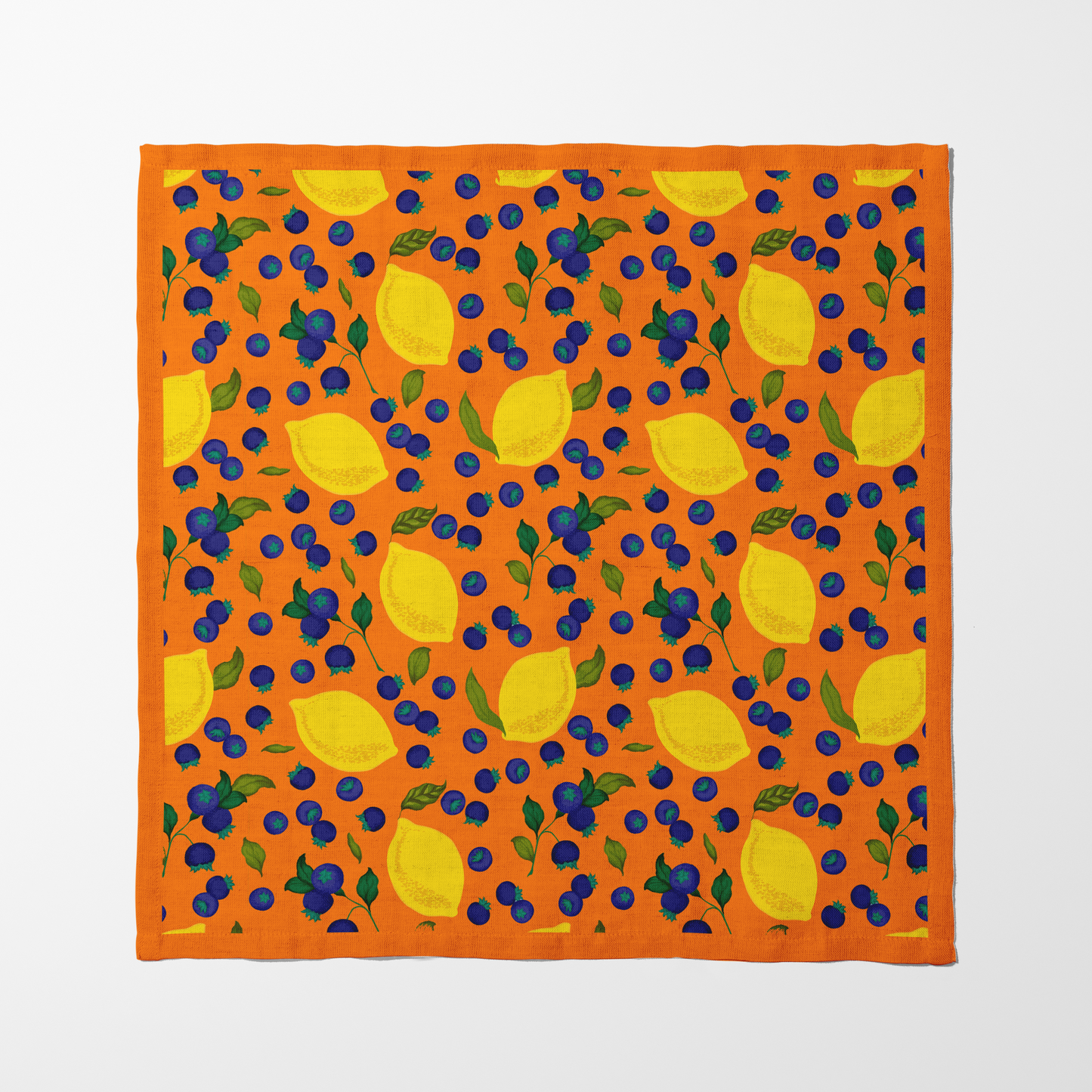 Spring Lemons Napkin in Orange