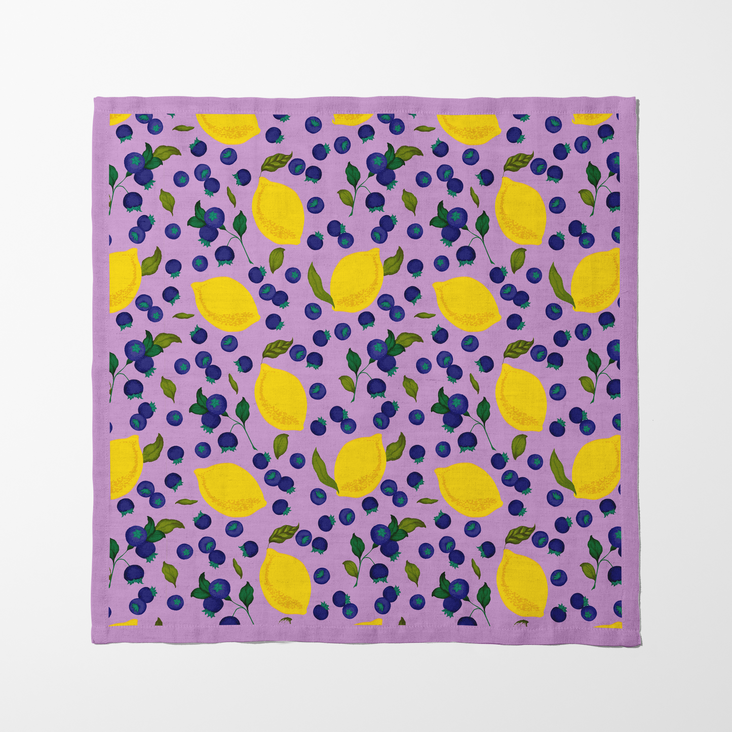 Spring Lemons Napkin in Pink