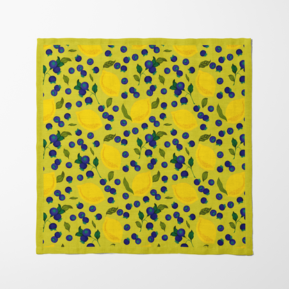 Spring Lemons Napkin in Yellow