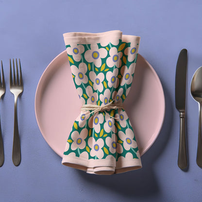 Funky Flowers - Lightweight Linen