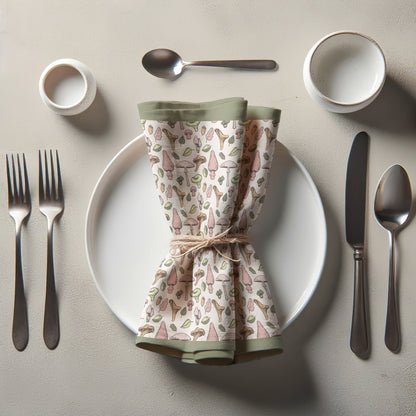 Pastel Mushrooms Napkin