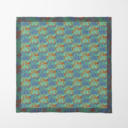 Drops Napkin in Aqua in Organic Cotton Voile