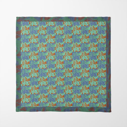 Drops Napkin in Aqua in Organic Cotton Voile