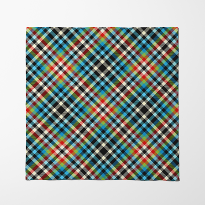 Kaleidoscope Plaid Napkin in Lightweight Linen