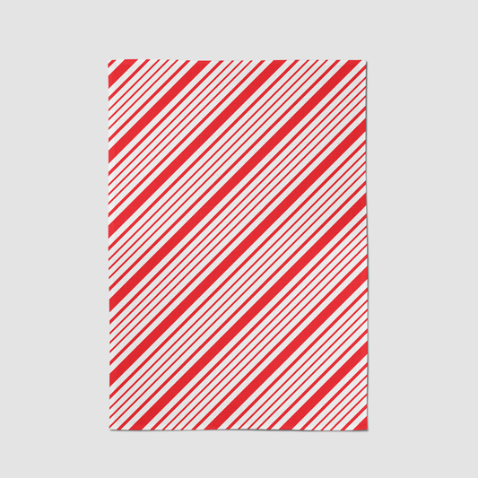 Most Candy Cane Stripes Tea Towel