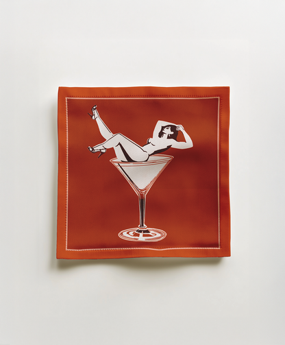 Cheers Darling Cocktail Napkin in Manhattan