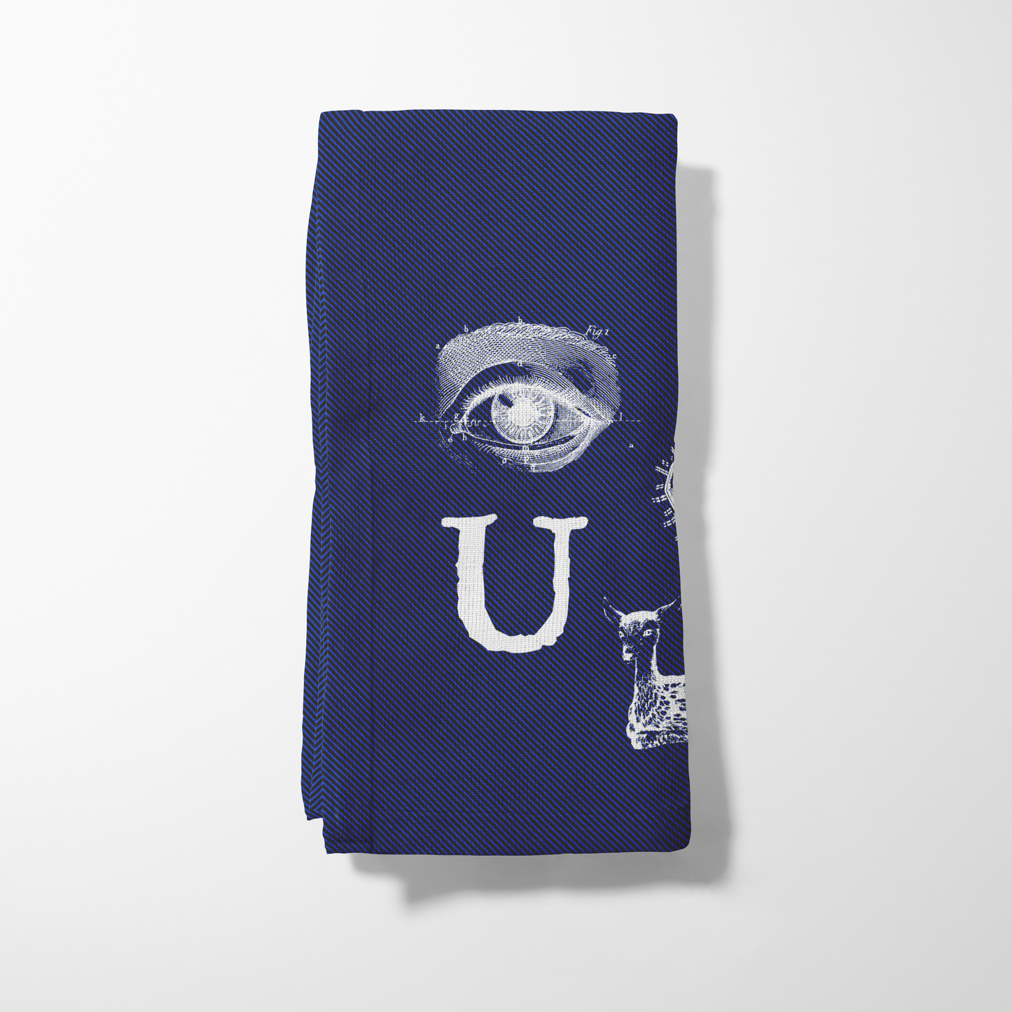 I Love You Dear Napkin in Organic Cotton Voile