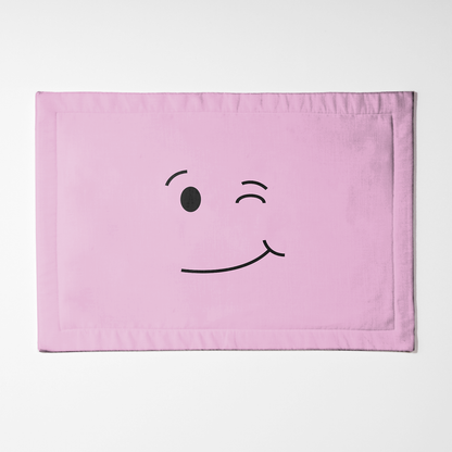 Wink Pink Placemat - Lightweight Linen