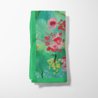 Wildflowers Green Napkin