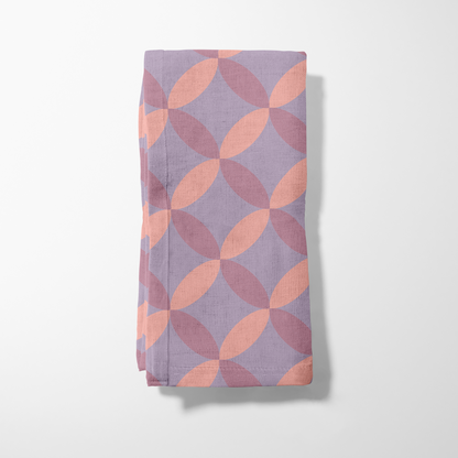 Intertwine - Pink Peach in Organic Cotton Voile