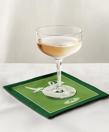 Cheers Darling Cocktail Napkin in Mojito in Lightweight Linen