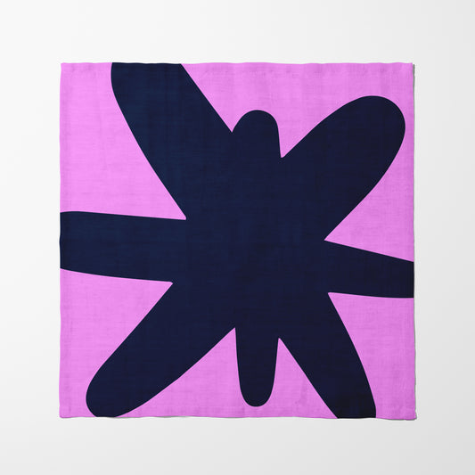 Astérisko in Pink and Navy Napkin