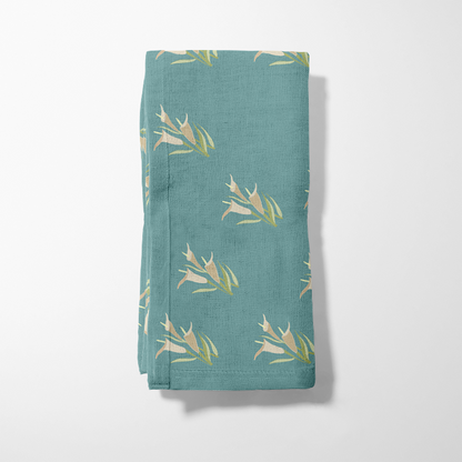 Echoes of Calla in Teal Napkin