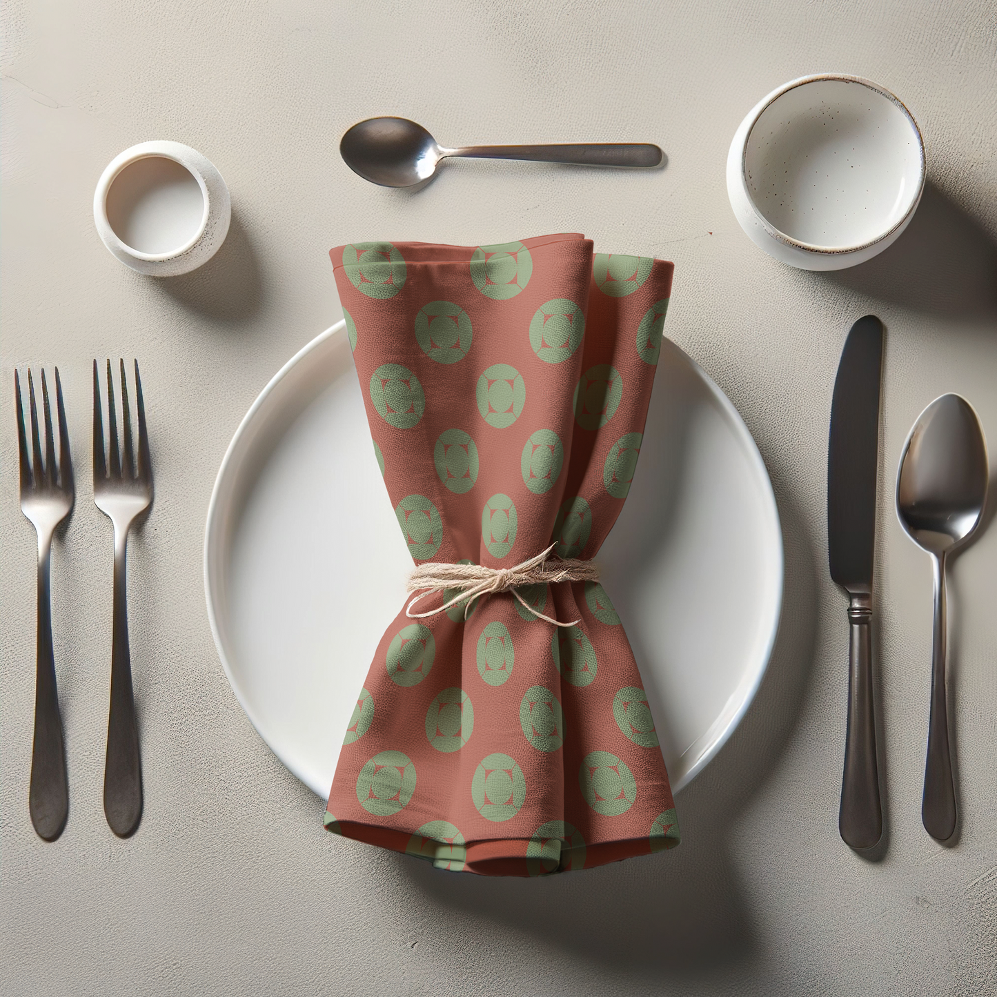 My Home is yours - Green Orange in Organic Cotton Voile