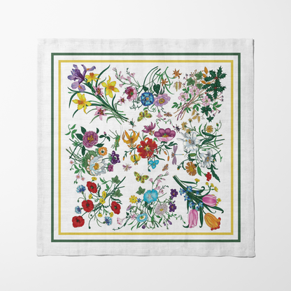Botanical Puzzle Napkin