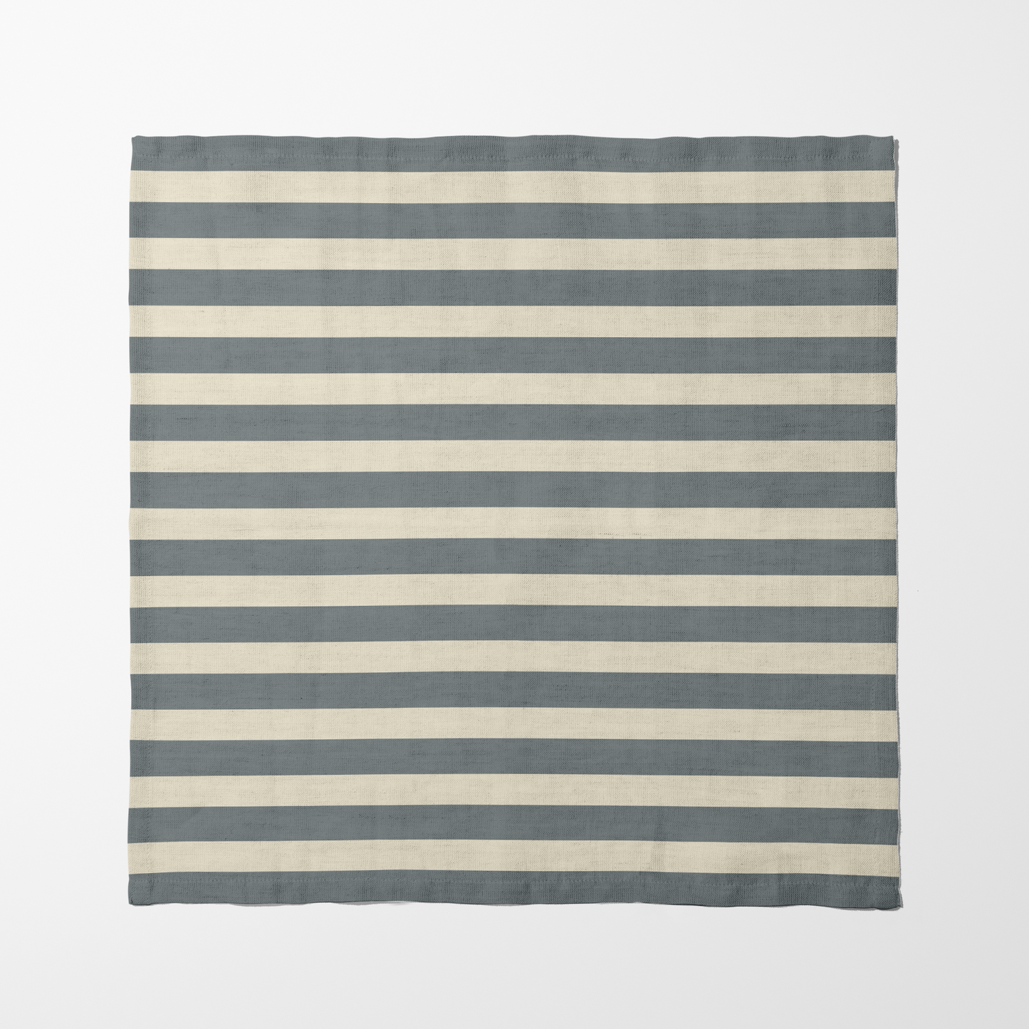 ONE Medium Stripes Napkin - Stone in Organic Cotton Voile