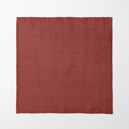 ONE Classic Napkin - Red in Organic Cotton Voile