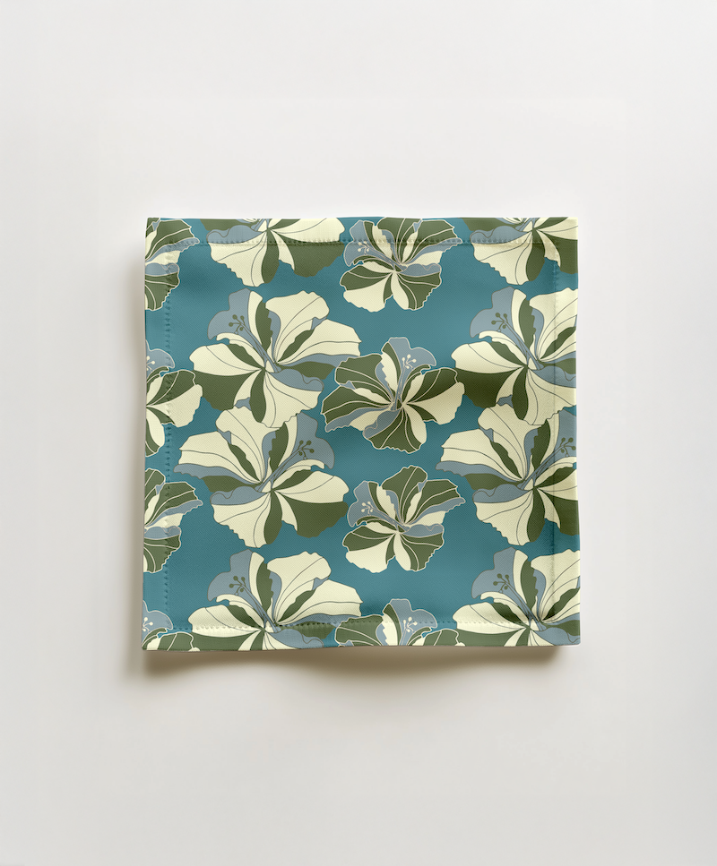 Tropical Cayena Cocktail Napkin in Blue