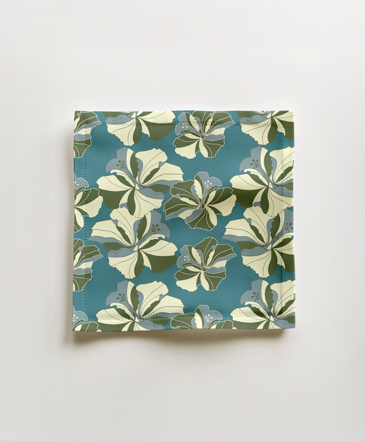 Tropical Cayena Cocktail Napkin in Blue