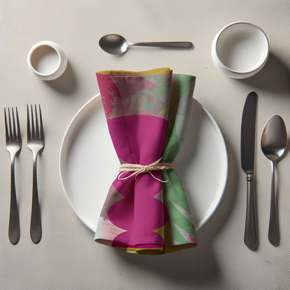 Pink Shape Napkin